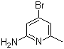 4-溴-6-甲基-2-氨基吡啶分子结构 (CAS 524718-27-2)