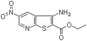 3-氨基-5-硝基噻吩并[2,3-b]吡啶-2-羧酸乙酯分子结构 (CAS 52505-43-8)