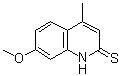 7-Methoxy-4-methyl-2(1H)-quinolinethione molecular structure (CAS 52507-57-0)