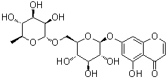 5,7-Dihydroxychromone-7-O-rutinoside molecular structure (CAS 52538-46-2)