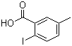 2-碘-5-甲基苯甲酸分子结构 (CAS 52548-14-8)
