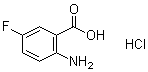 2-Amino-5-fluorobenzoic acid hydrochloride molecular structure (CAS 52548-62-6)