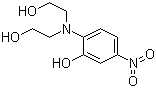 2-[Bis(2-hydroxyethyl)amino]-5-nitrophenol molecular structure (CAS 52551-67-4)