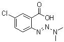 5-氯-2-(3,3-二甲基-1-三氮烯-1-基)苯甲酸分子结构 (CAS 52570-58-8)