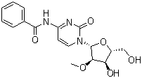 结构式 CAS# 52571-45-6, N-苯甲酰基-2'-甲氧基胞苷