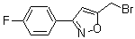 5-Bromomethyl-3-(4-fluorophenyl)isoxazole molecular structure (CAS 5262-25-9)