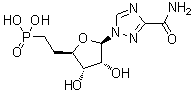1-(5,6-二脱氧-6-膦酰基-beta-D-呋喃核己糖基)-1H-1,2,4-三唑-3-甲酰胺分子结构 (CAS 52663-96-4)