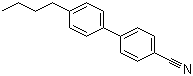 结构式 CAS# 52709-83-8, 4'-正丁基-4-氰基联苯; 对氰基丁基联苯