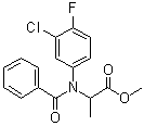 structure of CAS# 52756-25-9, Flufenprop-methyl;Mataven; Methyl 2-[benzoyl(3-chloro-4-fluorophenyl)amino]propionate; Super-Suffix; WL 29761