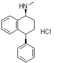 cis-1,2,3,4-Tetrahydro-N-methyl-4-phenyl-1-naphthalenamine hydrochloride molecular structure (CAS 52758-05-1)