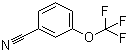 结构式 CAS# 52771-22-9, 间三氟甲氧基苯腈; 3-(三氟甲氧基)苯腈