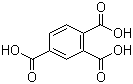 1,2,4-苯三甲酸分子结构 (CAS 528-44-9)