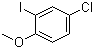 4-氯-2-碘苯甲醚分子结构 (CAS 52807-27-9)