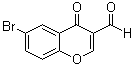 结构式 CAS# 52817-12-6, 6-溴-4-氧代-4H-苯并吡喃-3-甲醛