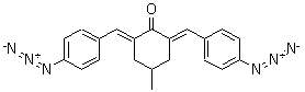 2,6-双(4-叠氮亚苄基)-4-甲基环己酮分子结构 (CAS 5284-79-7)