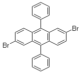 2,6-二溴-9,10-二苯基蒽分子结构 (CAS 528609-98-5)