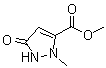 structure of CAS# 52867-42-2, 2,5-Dihydro-2-methyl-5-oxo-1H-pyrazole-3-carboxylic acid methyl ester;Methyl 3-hydroxy-1-methylpyrazole-5-carboxylate