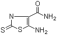 structure of CAS# 52868-63-0, 5-Amino-2-mercapto-4-thiazolecarboxamide;NSC 135086