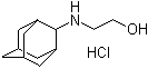 2-(Tricyclo[3.3.1.1(3,7)]dec-2-ylamino)ethanol hydrochloride molecular structure (CAS 52917-73-4)