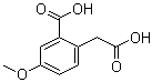 2-Carboxy-4-methoxybenzeneacetic acid molecular structure (CAS 52962-25-1)