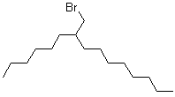 structure of CAS# 52997-43-0, 7-(Bromomethyl)pentadecane;1-Bromo-2-hexyl-decane; 2-Hexyldecyl bromide