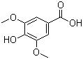 structure of CAS# 530-57-4, Syringic acid;4-Hydroxy-3,5-dimethoxybenzoic acid; 3,5-Dimethoxy-4-hydroxybenzoic acid
