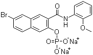 Naphthol AS-BI phosphate disodium salt molecular structure (CAS 530-79-0)