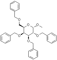 甲基 2,3,4,6-四-O-苄基-alpha-D-吡喃半乳糖苷分子结构 (CAS 53008-63-2)