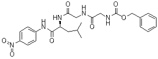 N-[(Phenylmethoxy)carbonyl]glycylglycyl-N-(4-nitrophenyl)-L-leucinamide molecular structure (CAS 53046-98-3)