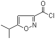 structure of CAS# 53064-56-5, 5-Isopropyl-3-isoxazolecarbonyl chloride