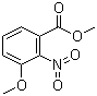 3-甲氧基-2-硝基苯甲酸甲酯分子结构 (CAS 5307-17-5)