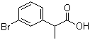 2-(3-Bromophenyl)propanoic acid molecular structure (CAS 53086-52-5)