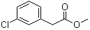 structure of CAS# 53088-68-9, Methyl 2-(3-chlorophenyl)acetate;(3-Chlorophenyl)acetic acid methyl ester