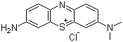 结构式 CAS# 531-53-3, 天青 A; 3-氨基-7-二甲基氨基吩噻嗪-5-鎓氯化物