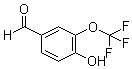 4-羟基-3-三氟甲氧基苯甲醛分子结构 (CAS 53104-95-3)