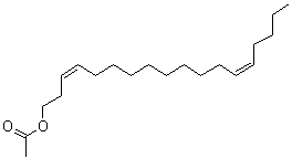 (3Z,13Z)-3,13-Octadecadien-1-yl acetate molecular structure (CAS 53120-27-7)