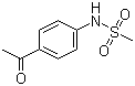 N-(4-乙酰基苯基)甲磺酰胺分子结构 (CAS 5317-89-5)
