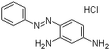 structure of CAS# 532-82-1, Basic Orange 2;Chrysoidine G; 4-Phenylazobenzene-1,3-diamine hydrochloride