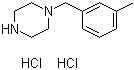 结构式 CAS# 5321-61-9, 1-(间甲基苄基)哌嗪二盐酸盐