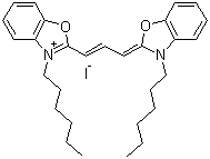 3,3'-二己基氧杂羰花青碘化物分子结构 (CAS 53213-82-4)