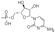 Cytosine arabinoside methylphosphonate molecular structure (CAS 53220-20-5)