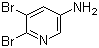 5,6-Dibromo-3-pyridinamine molecular structure (CAS 53242-19-6)