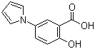 2-Hydroxy-5-(1H-pyrrol-1-yl)benzoic acid molecular structure (CAS 53242-70-9)