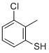 结构式 CAS# 53249-76-6, 3-氯-2-甲基苯硫酚
