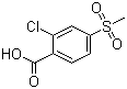 2-氯-4-甲砜基苯甲酸分子结构 (CAS 53250-83-2)