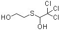 2,2,2-三氯-1-[(2-羟基乙基)硫基]乙醇分子结构 (CAS 53256-94-3)