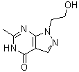 1,5-二氢-1-(2-羟基乙基)-6-甲基-4H-吡唑并[3,4-d]嘧啶-4-酮分子结构 (CAS 5326-76-1)