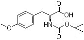 Boc-O-甲基-L-酪氨酸分子结构 (CAS 53267-93-9)
