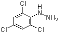 structure of CAS# 5329-12-4, 2,4,6-Trichlorophenylhydrazine