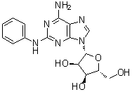 2-苯基氨基腺苷分子结构 (CAS 53296-10-9)